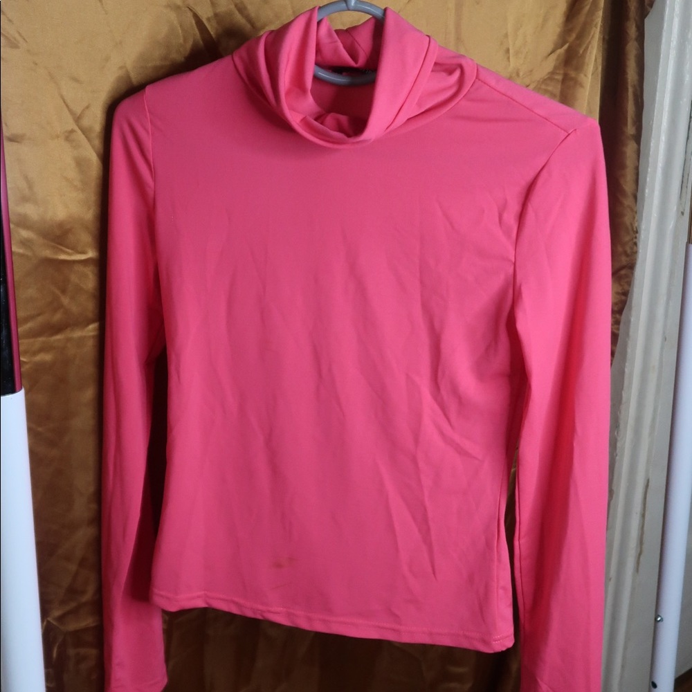 Long Sleeve Turtle Neck Blouse